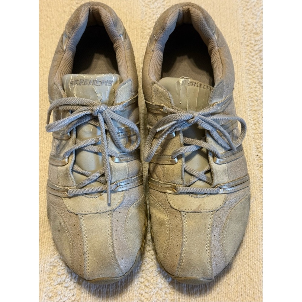 Women's Skeckers Beige Casual Shoes - Picture 2 of 14